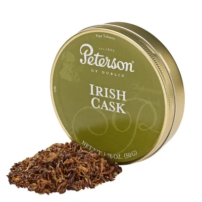 Peterson Irish Cask Pipe Tobacco 1.75 Ounce Tin