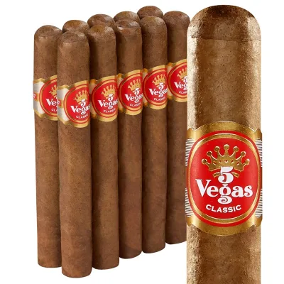 5 Vegas Classic Double Corona (6.0"x48) Pack of 10