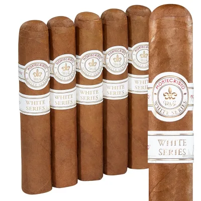 Montecristo White Rothchilde (Robusto) (5.0"x52) Pack of 5