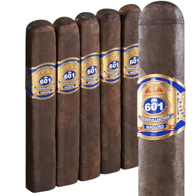 601 Serie Blue Box-Press Maduro Toro (6.2"x54) Pack of 5