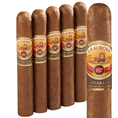 La Aurora 107 Nicaragua Toro (5.7"x54) Pack of 5