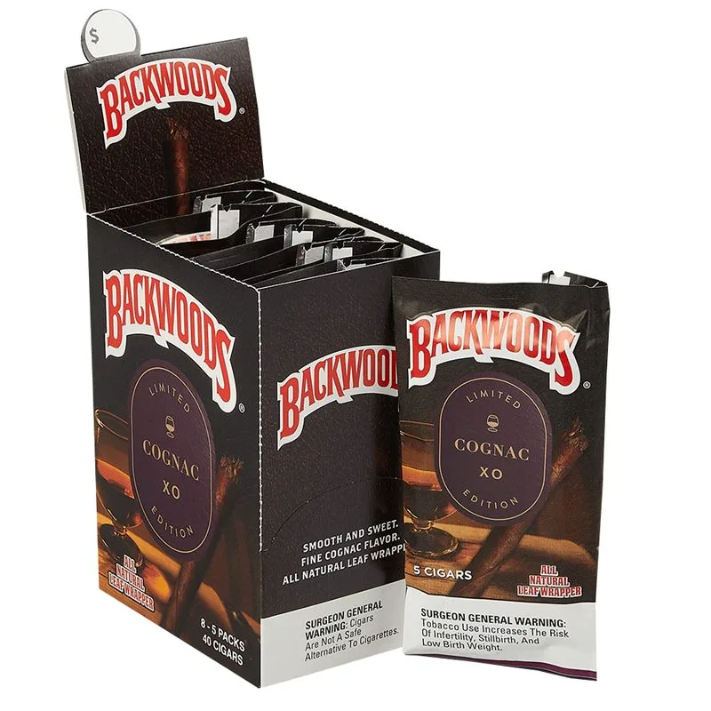Backwoods Cognac (Cigarillos) (4.5"x32) Box of 40