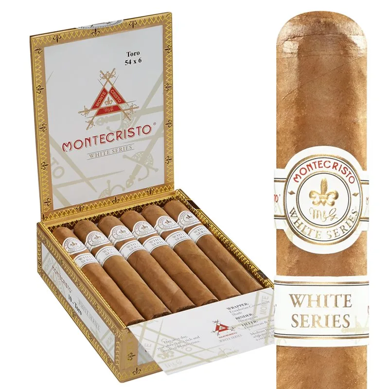 Montecristo White Toro (6.0"x54) Box of 10