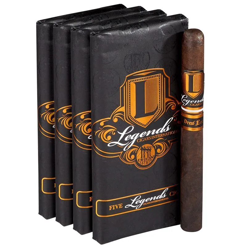 Legends Black by Drew Estate Lonsdale (6.7"x44) Pack of 20
