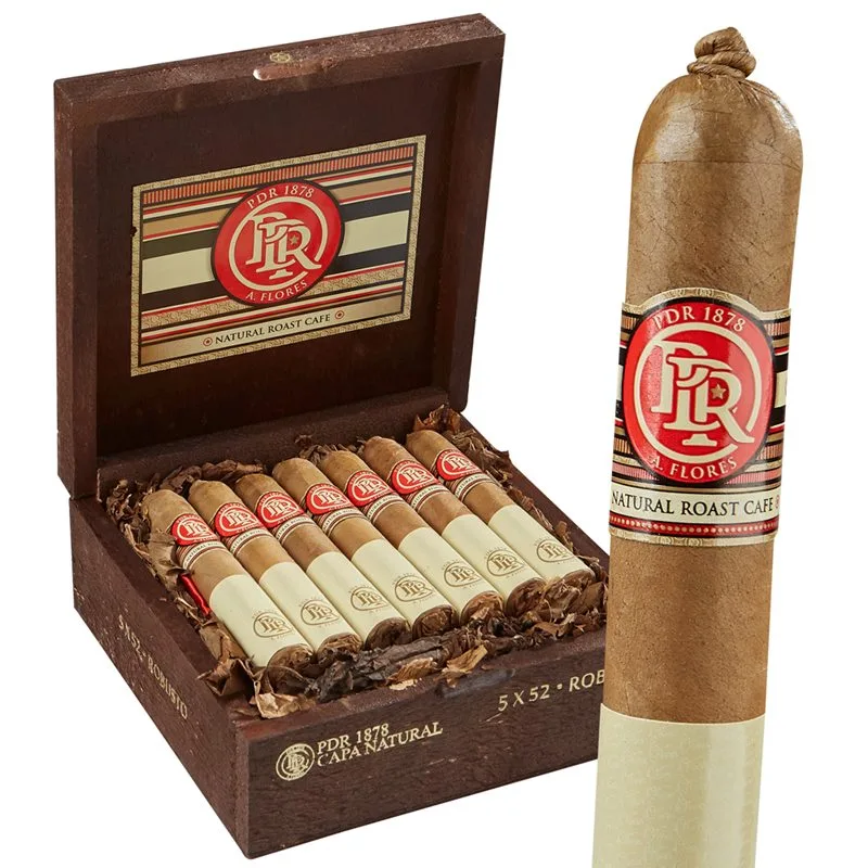 PDR 1878 Natural Roast Cafe Robusto (5.0"x52) Box of 20