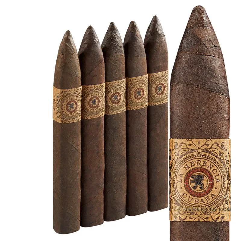 La Herencia Cubana CORE Belicoso (6.2"x52) Pack of 5