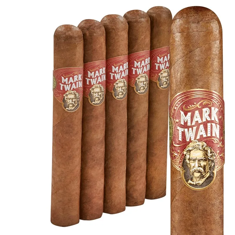 Mark Twain The Press No. 1 (Robusto Extra) (5.5"x60) Pack of 5