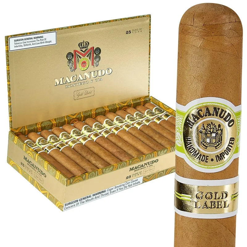 Macanudo Gold Tudor (Toro) (6.0"x52) Box of 25