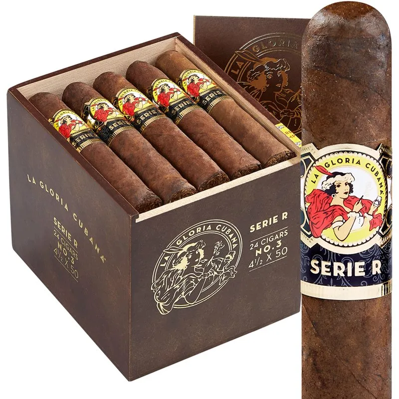 La Gloria Cubana Serie R No. 3 (Robusto) (4.5"x50) Box of 24
