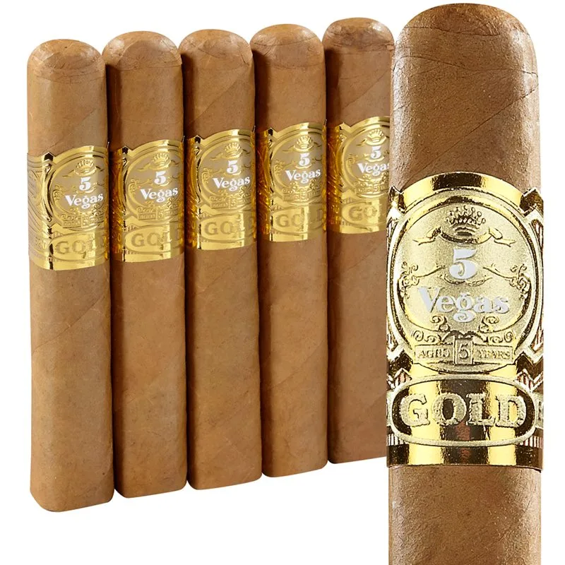 5 Vegas Gold Double Nickel (Toro) (5.5"x55) Pack of 5