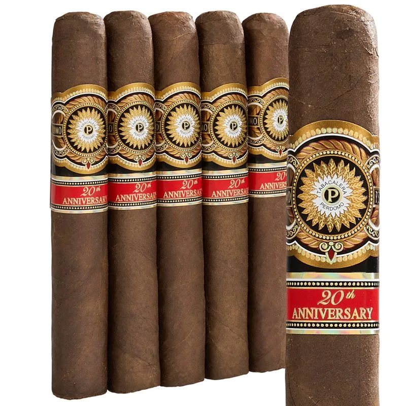 Perdomo 20th Anniversary Maduro Epicure (Toro) (6.0"x56) Pack of 5