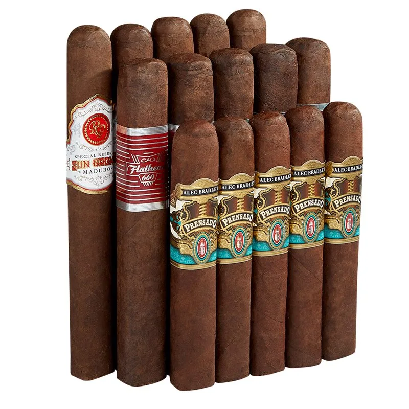 95+ Rated Box-Pressed Beauties Sampler 15 Cigars