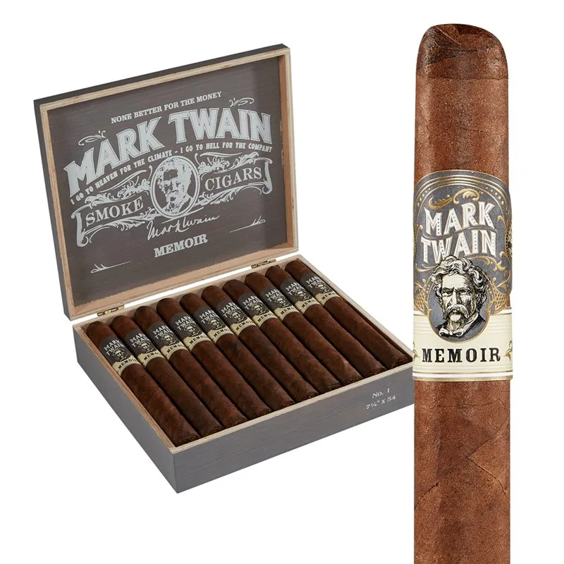 Mark Twain Memoir No. 1 (Double Corona) (7.2"x54) Box of 20