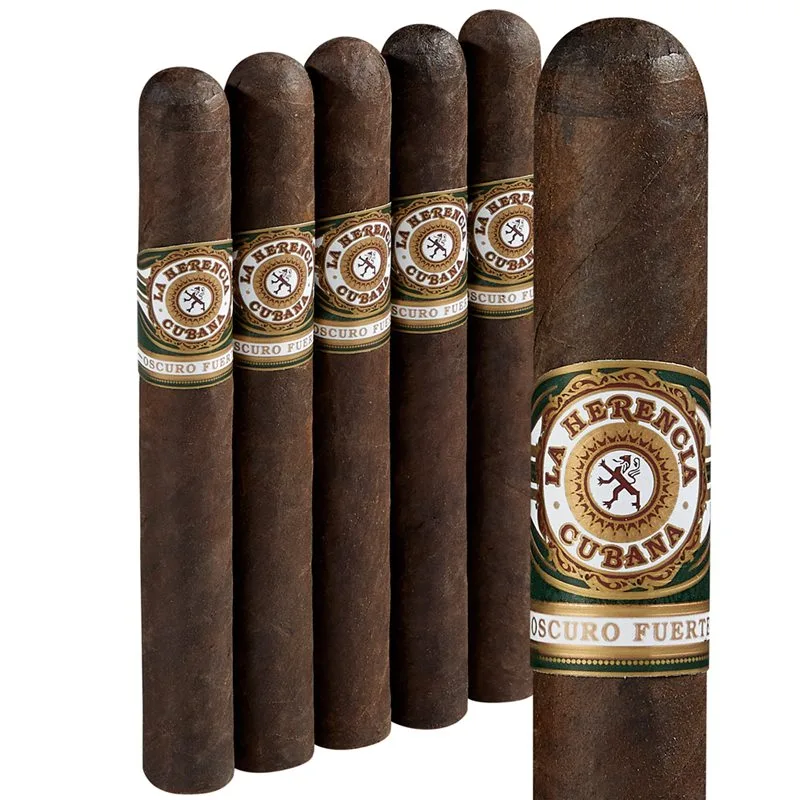 La Herencia Cubana Oscuro Fuerte Toro (6.5"x50) Pack of 5