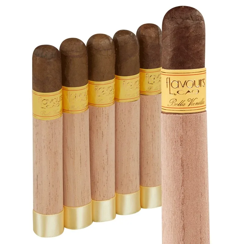 CAO Flavours Bella Vanilla Robusto (5.0"x48) Pack of 5