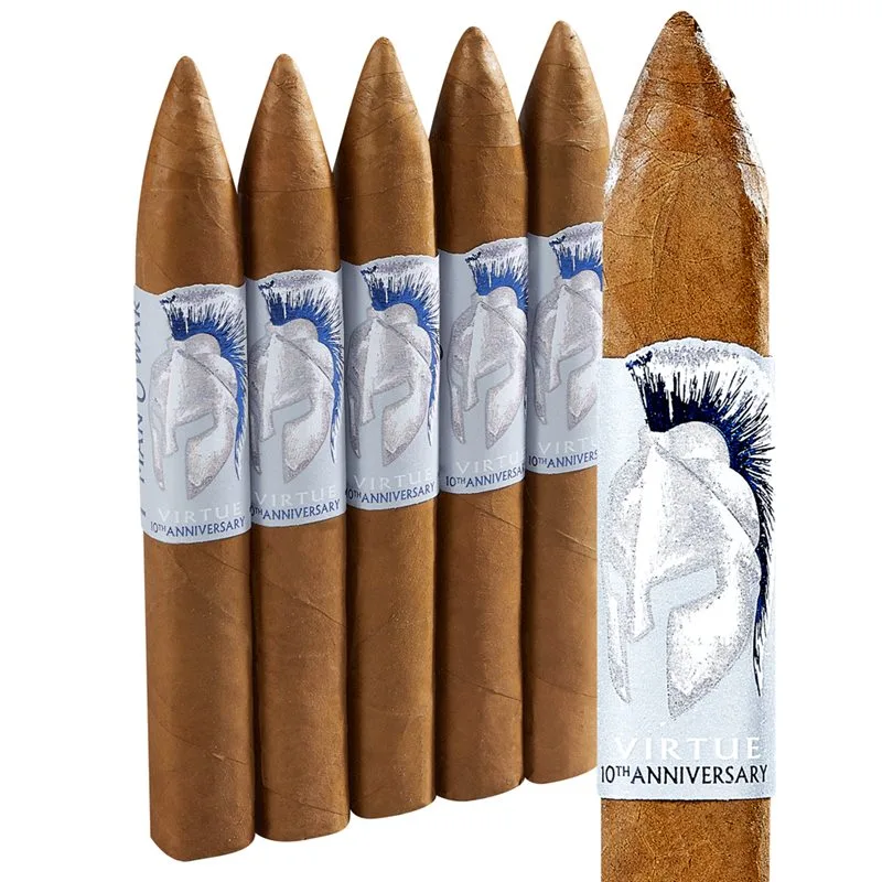 Man O' War Virtue 10th Anniversary Torpedo (6.5"x52) Pack of 5