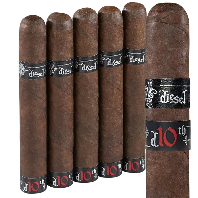 Diesel d.10th (Short Robusto) (4.5"x52) Pack of 5