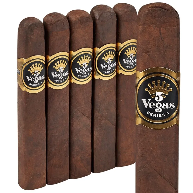 5 Vegas Series 'A' Box-Pressed Apex (Toro) (6.5"x52) Pack of 5