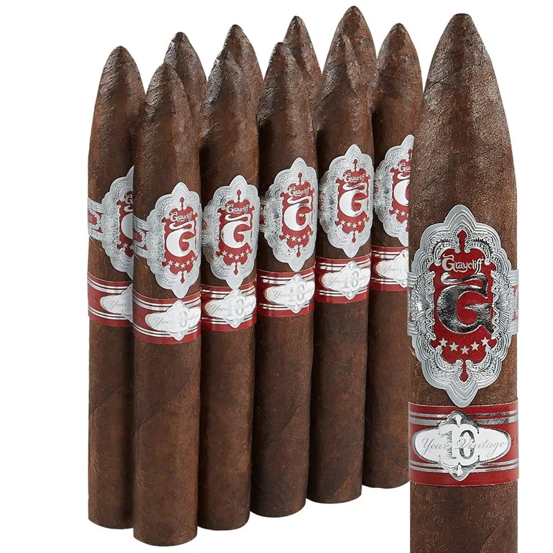 Graycliff 10 Year Vintage Maduro Pirate (Torpedo) (6.5"x54) Pack of 10