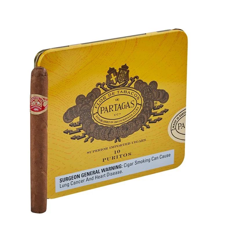 Partagas Puritos (Cigarillos) (4.3"x32) Pack of 10