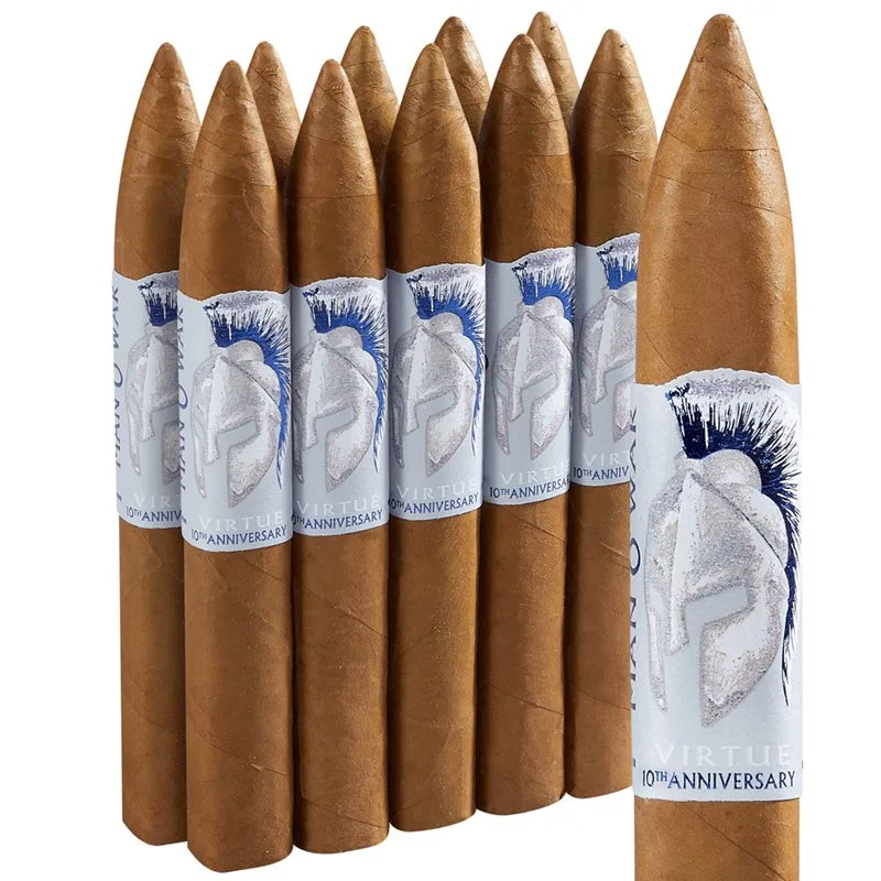 Man O' War Virtue 10th Anniversary Torpedo (6.5"x52) Pack of 10